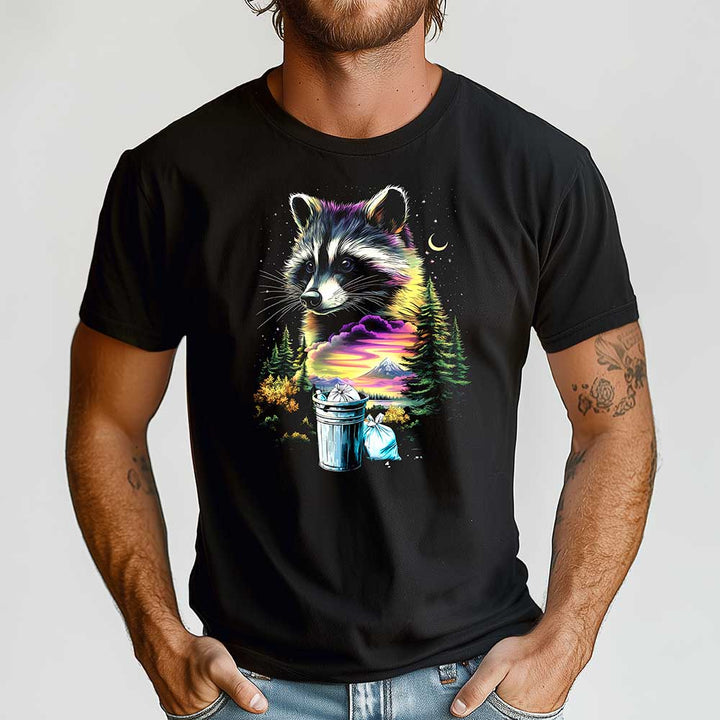 Raccoon Crewneck Tshirt - Loftipop