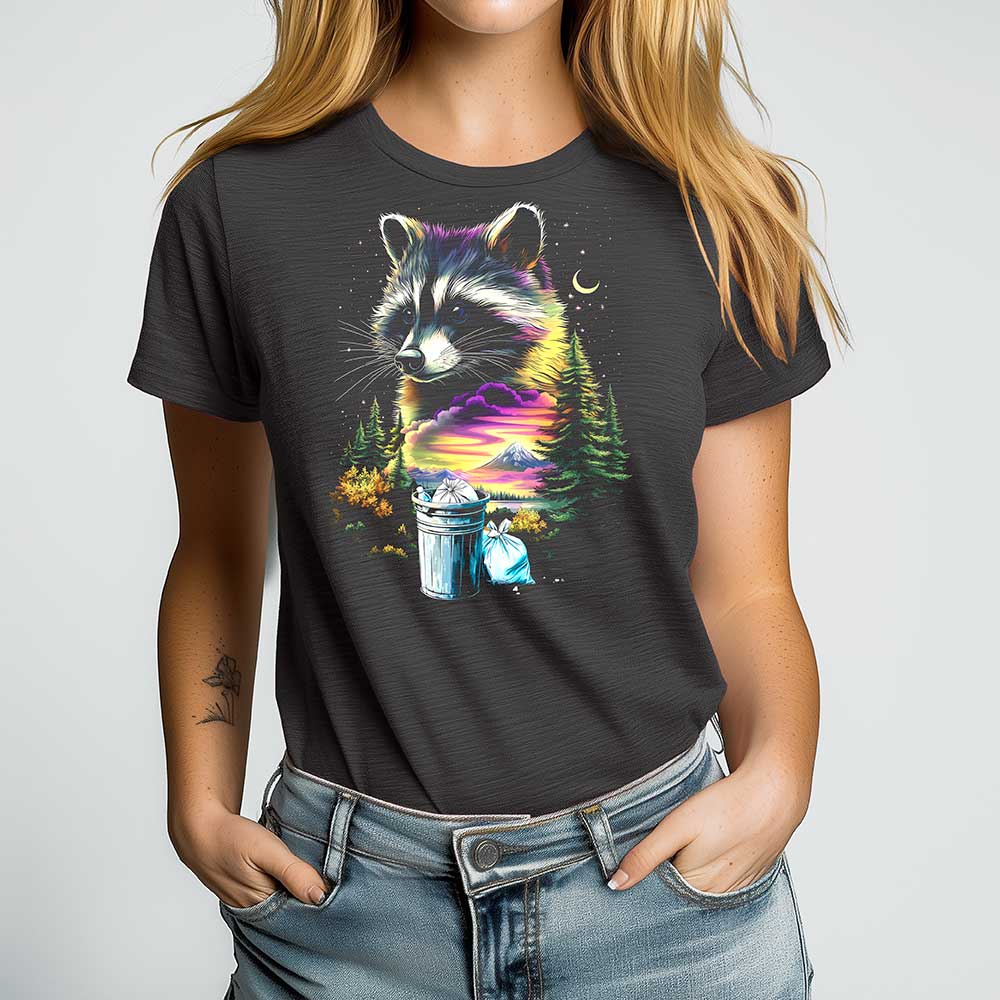 Raccoon Crewneck Tshirt - Loftipop