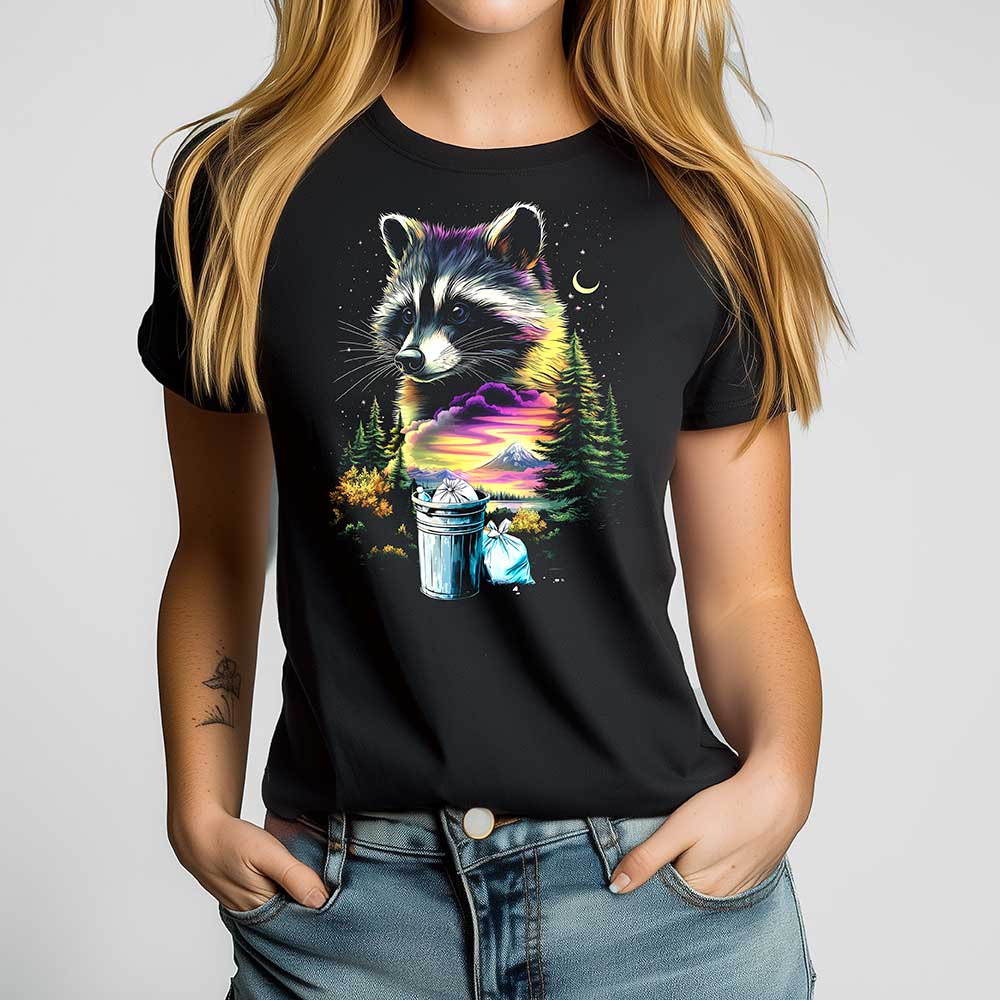 Raccoon Crewneck Tshirt - Loftipop