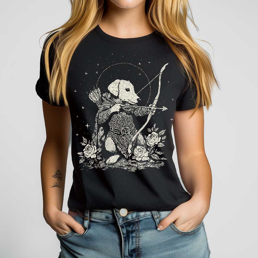 Renaissance Dog Crewneck Tshirt - Loftipop