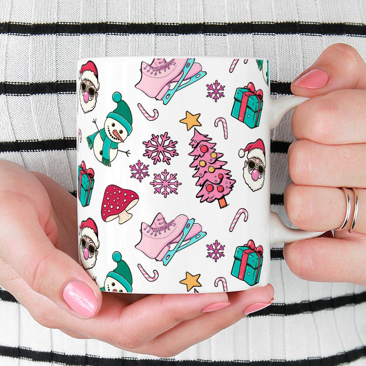 Retro Christmas Pattern Mug - Loftipop