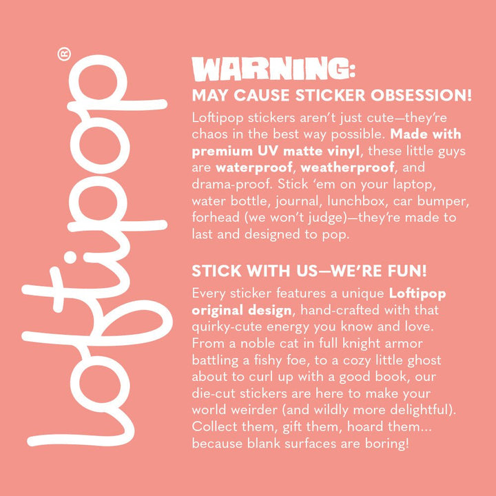 Retro Floral Roller Skate Sticker - Loftipop
