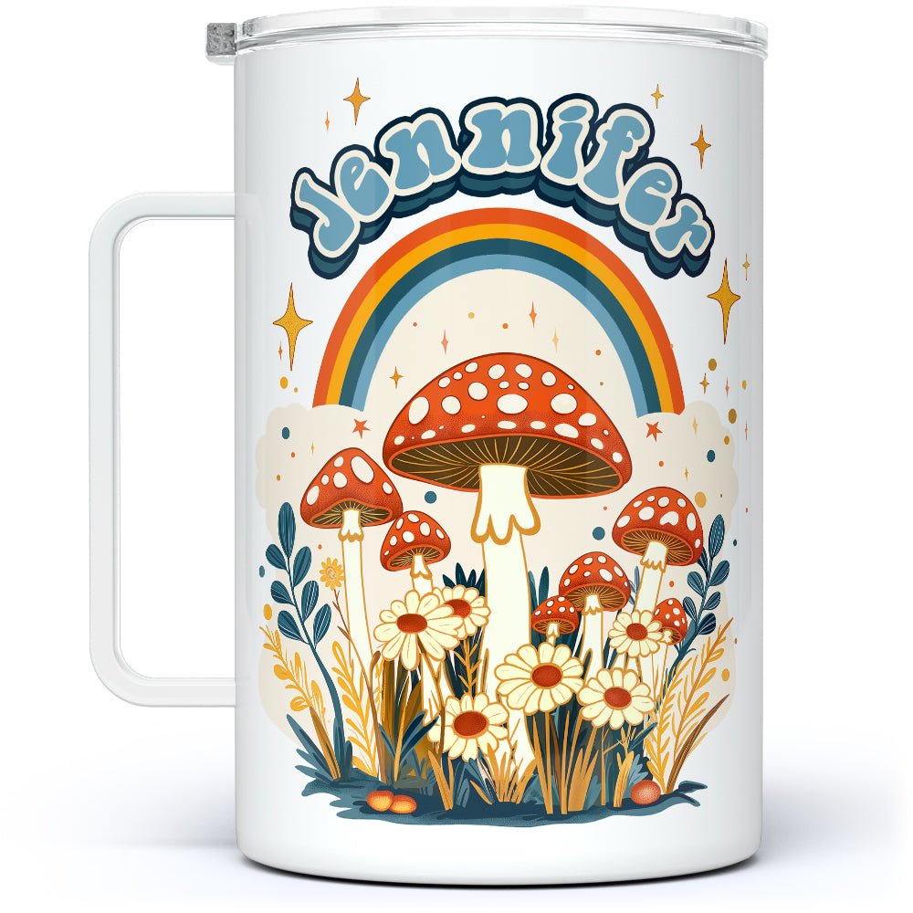 Retro Personalized Name Insulated Travel Mug - Loftipop