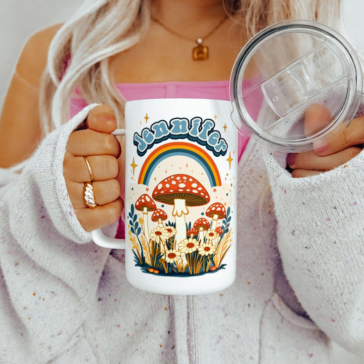 Retro Personalized Name Insulated Travel Mug - Loftipop