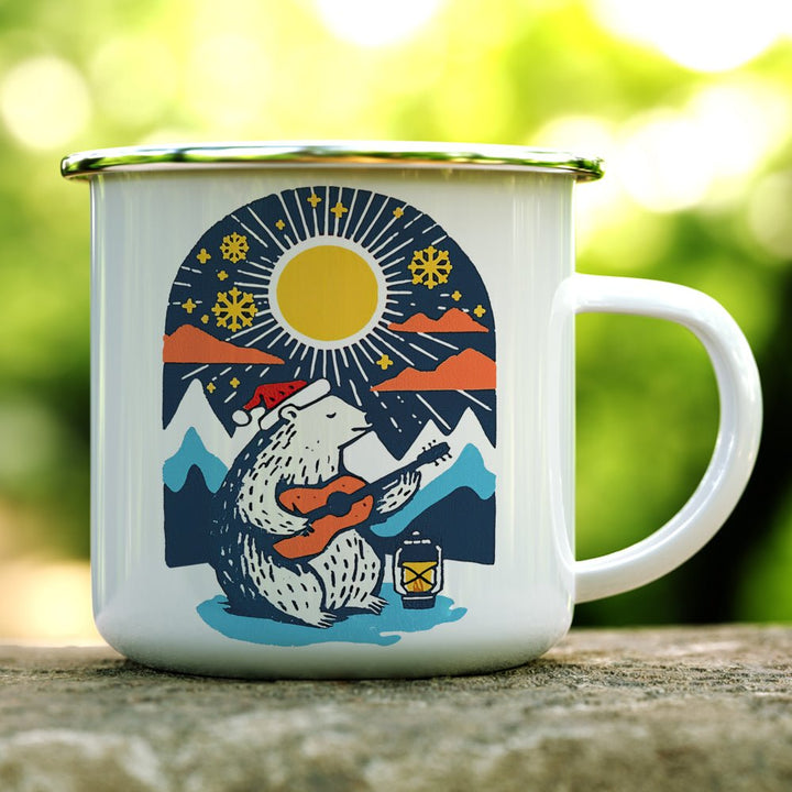 Retro Polar Bear Camp Mug - Loftipop