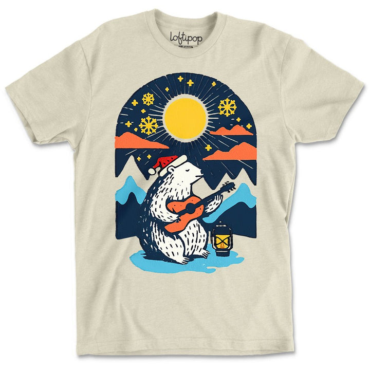 Retro Polar Bear Crewneck T-Shirt - Loftipop