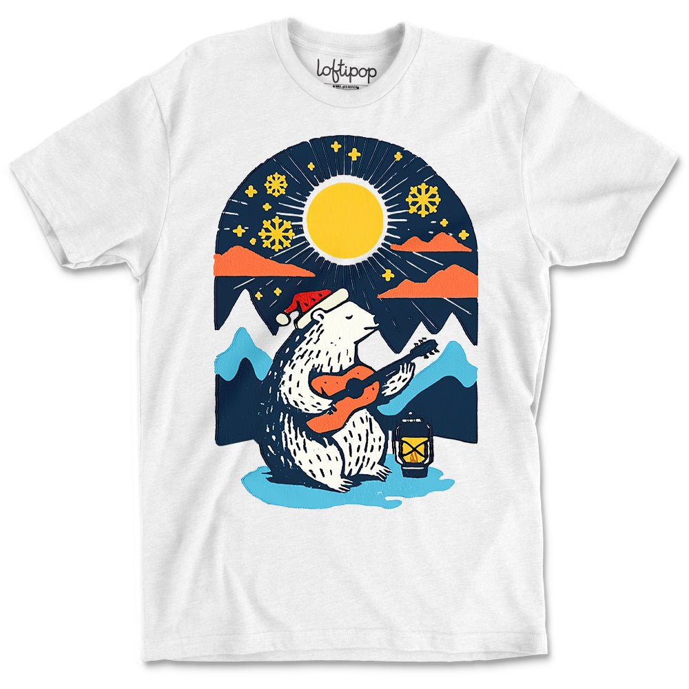 Retro Polar Bear Crewneck T-Shirt - Loftipop