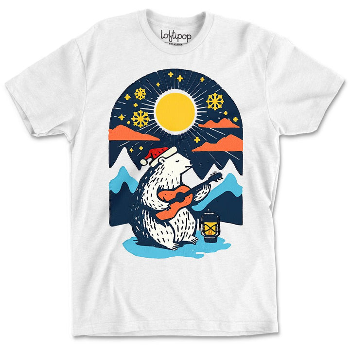 Retro Polar Bear Crewneck T-Shirt - Loftipop