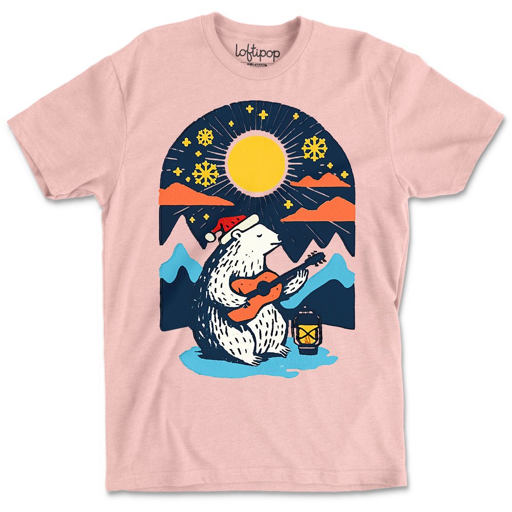 Retro Polar Bear Crewneck T-Shirt - Loftipop
