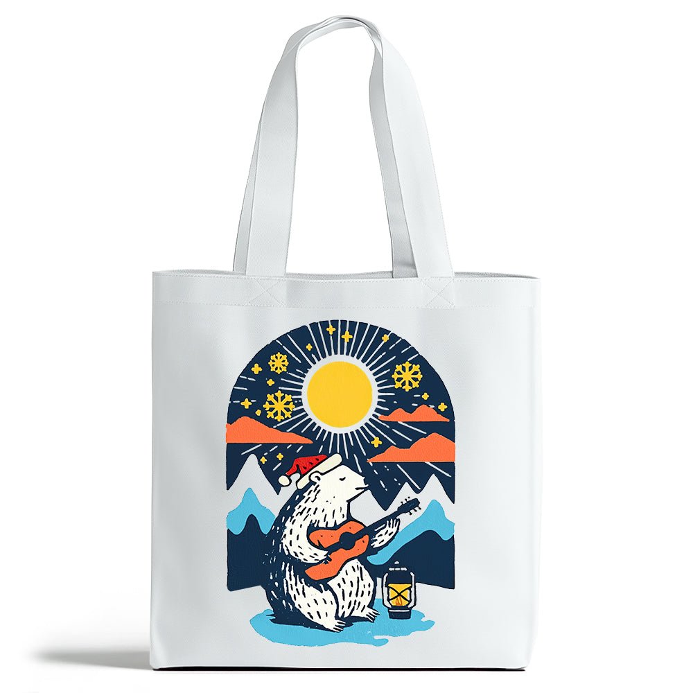 Retro Polar Bear Tote Bag - Loftipop