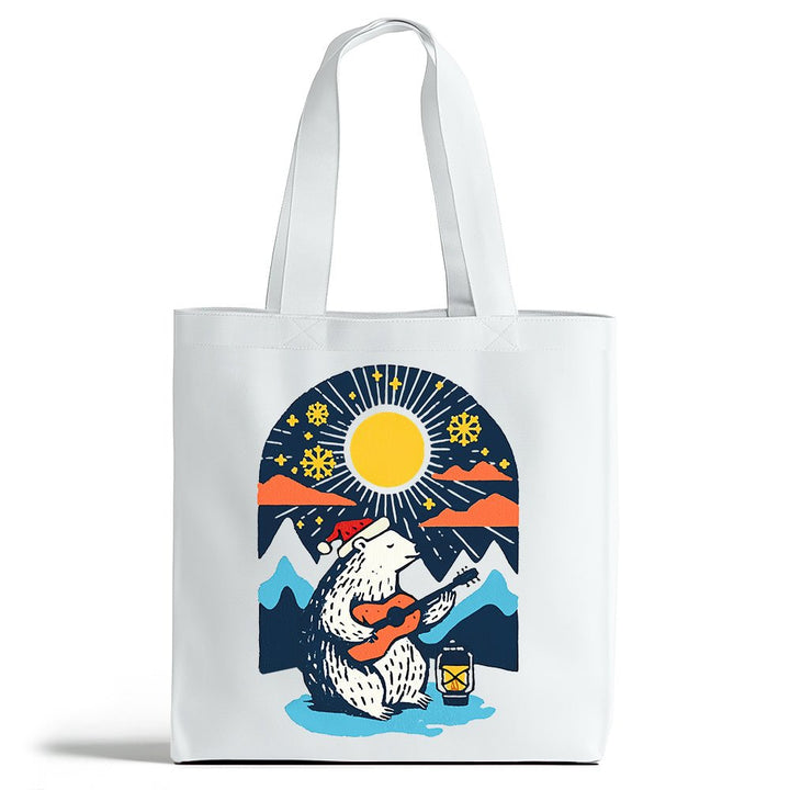 Retro Polar Bear Tote Bag - Loftipop