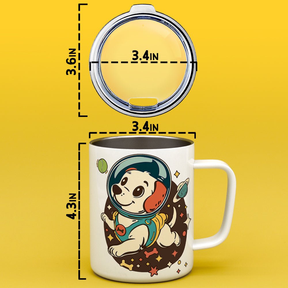 Retro Space Dog Insulated Travel Mug - Loftipop