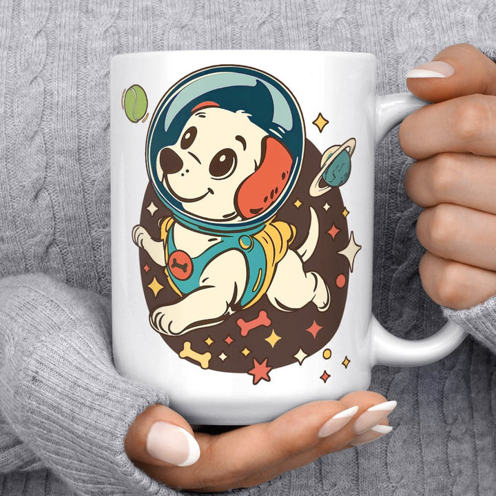 Retro Space Dog Mug - Loftipop