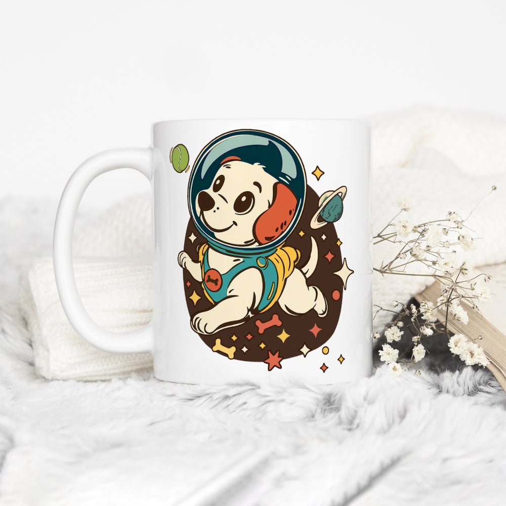 Retro Space Dog Mug - Loftipop