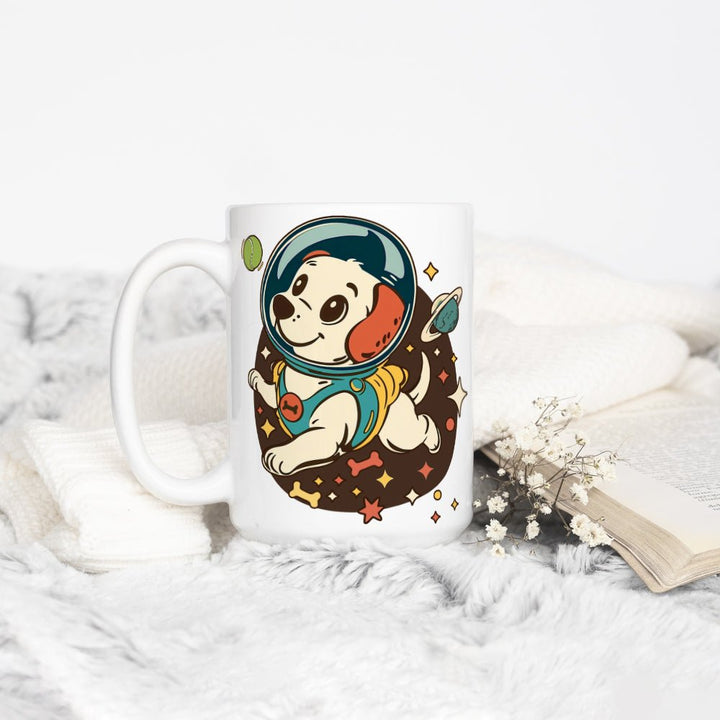 Retro Space Dog Mug - Loftipop