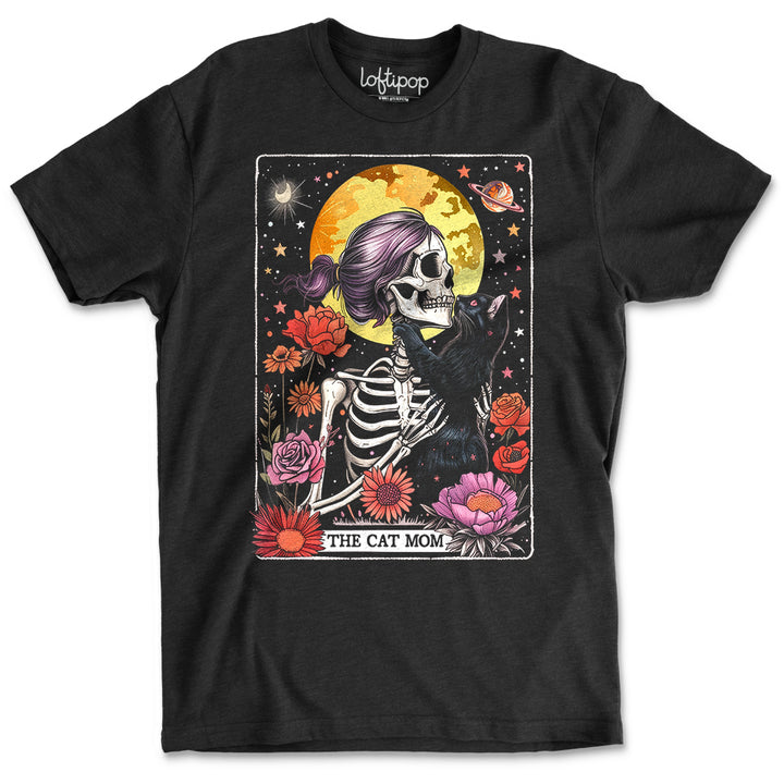 The Cat Mom Tarot Crewneck Tshirt