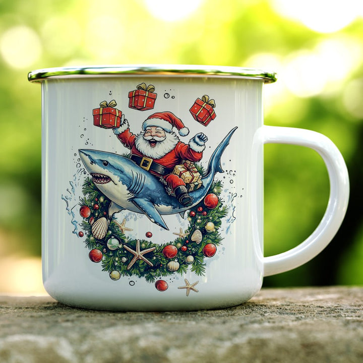 Santa Shark Camp Mug - Loftipop