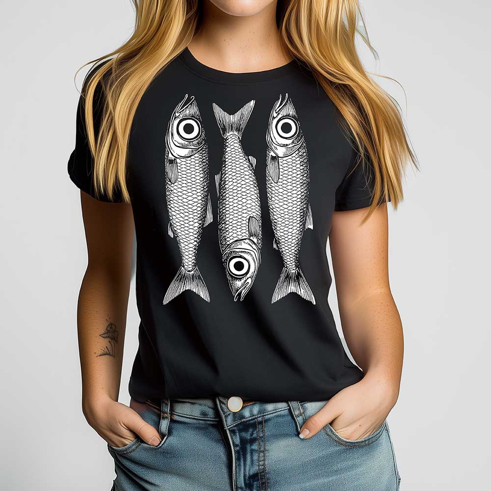 Sardines Crewneck Tshirt - Loftipop