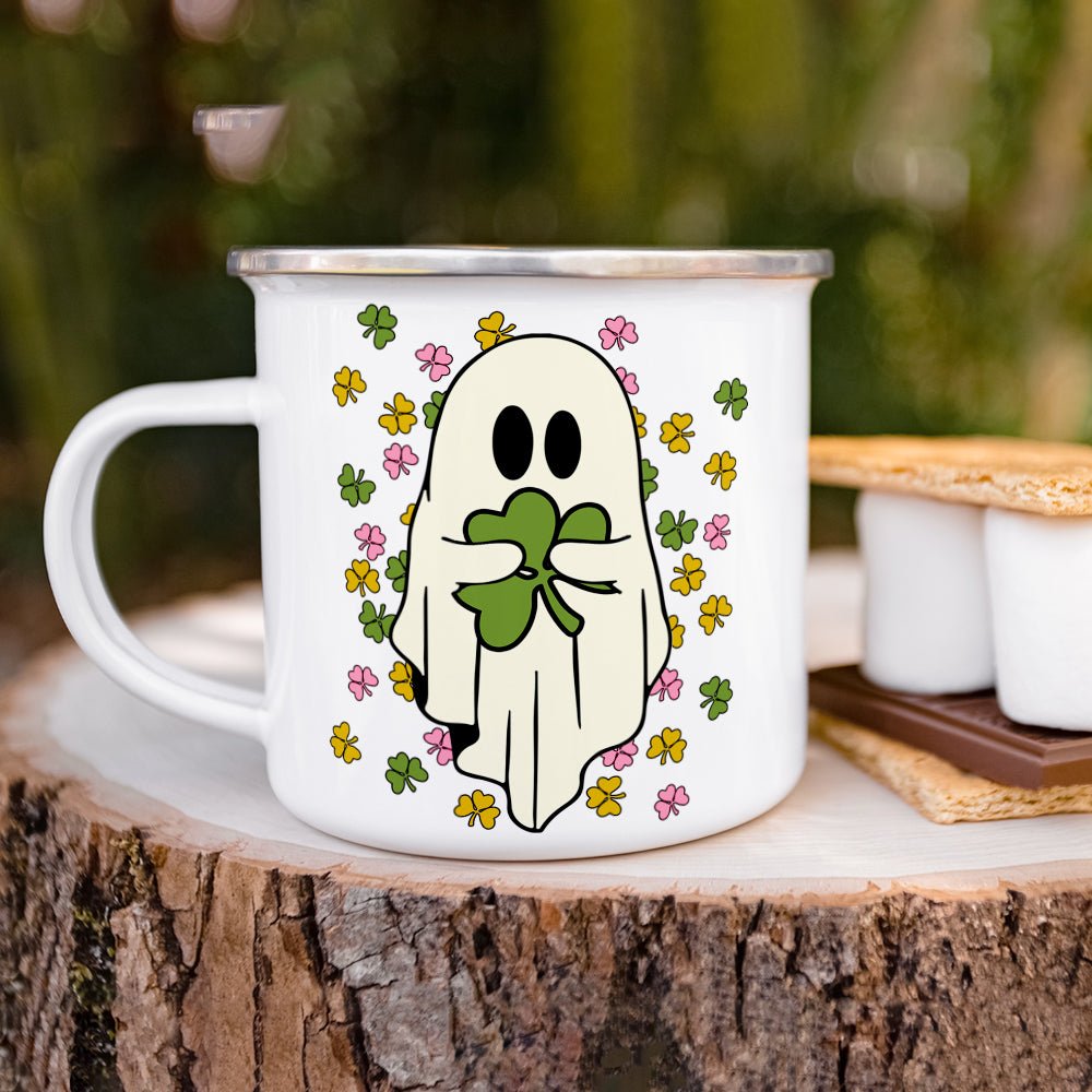 Shamrock Ghost Camp Mug - Loftipop