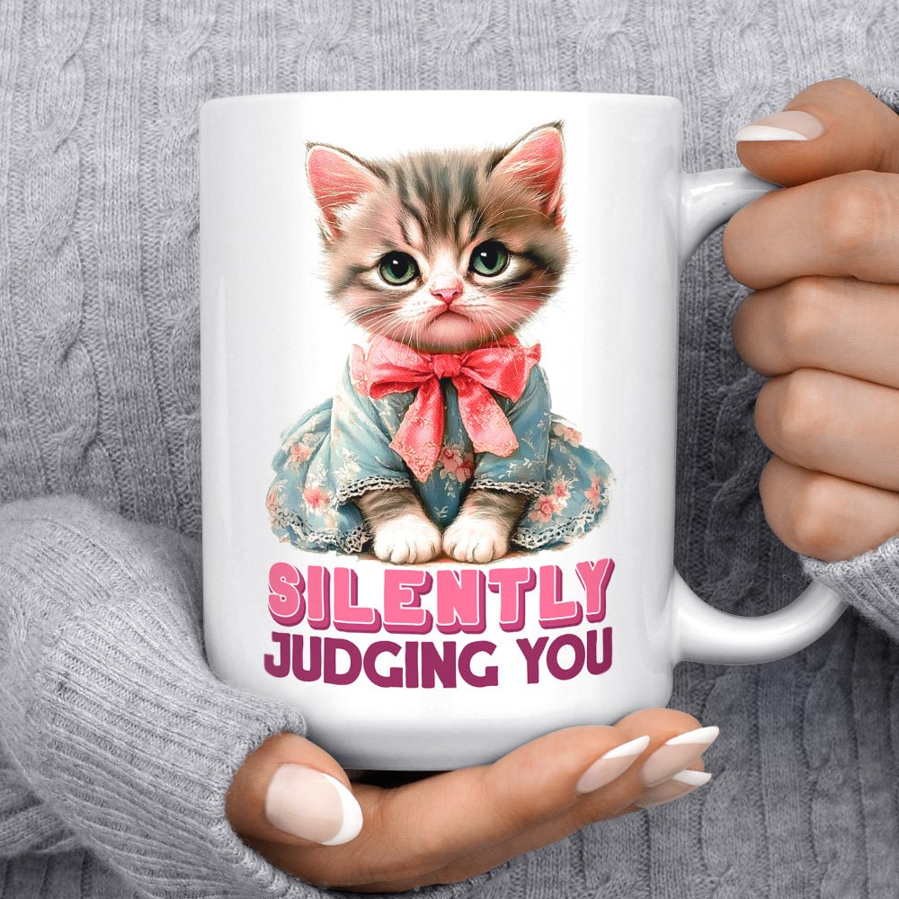 Silently Judging You Cat Mug - Loftipop