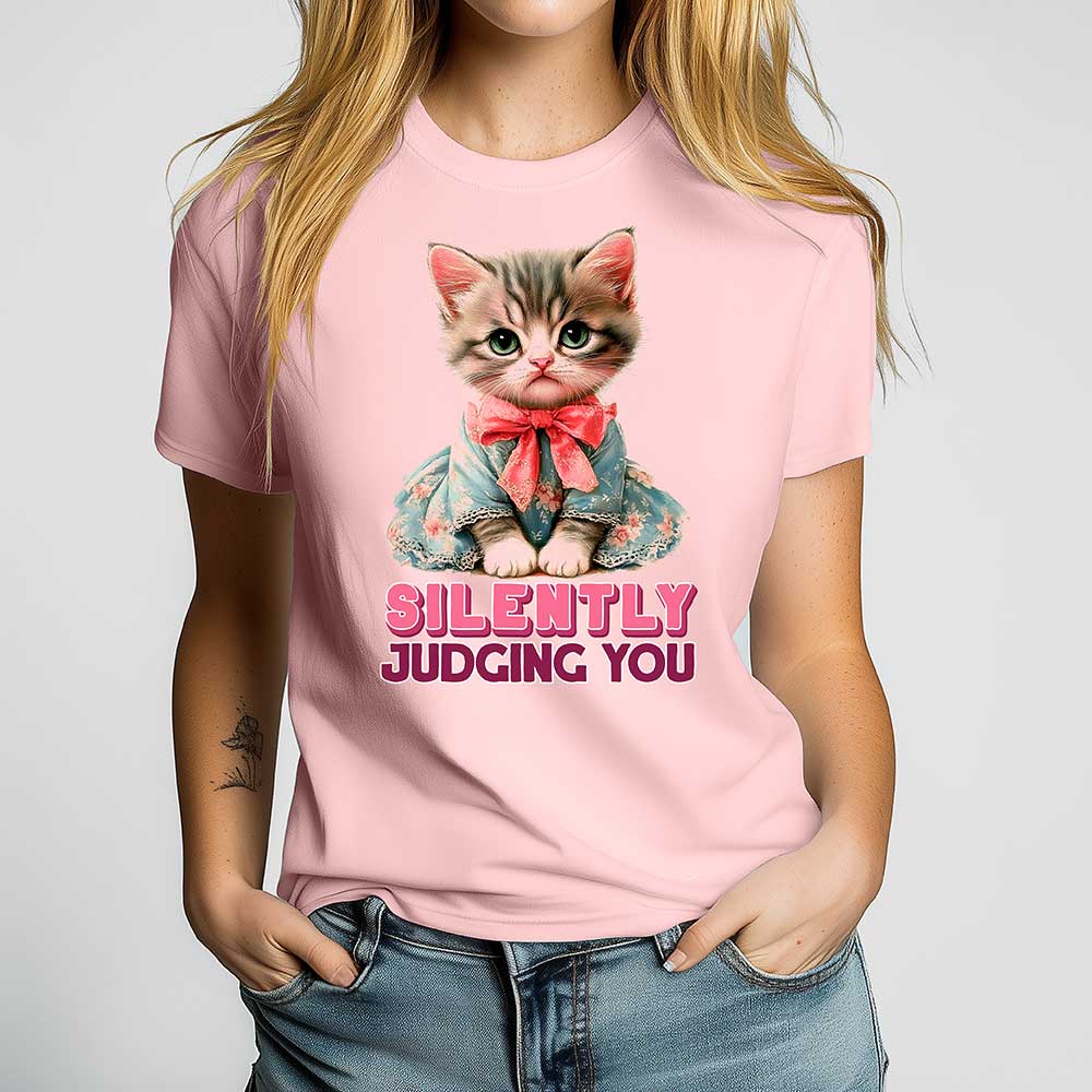 Silently Judging You Crewneck Tshirt - Loftipop