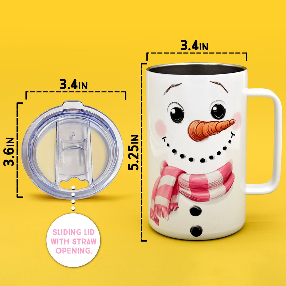 Snowman Insulated Travel Mug - Loftipop