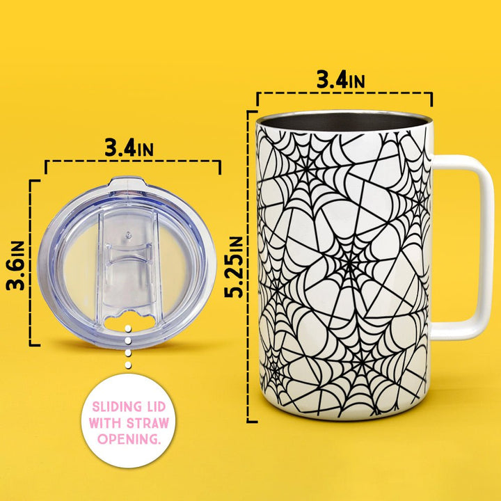 Spiderweb Insulated Travel Mug - Loftipop