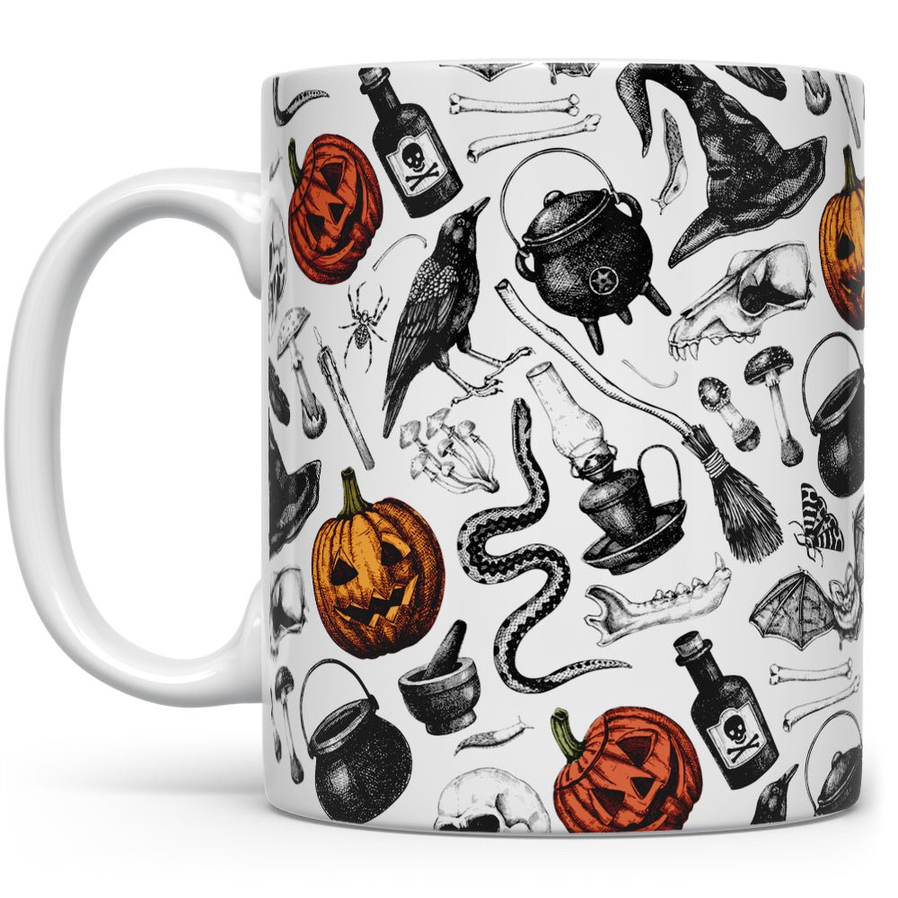 Spooky Halloween Pattern Mug - Loftipop