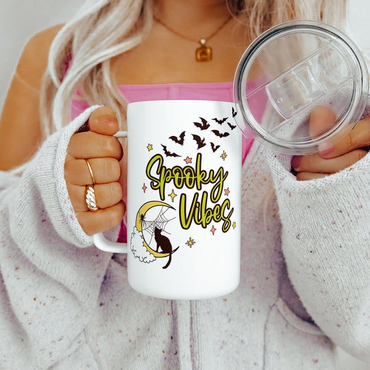 Spooky Vibes Insulated Travel Mug - Loftipop