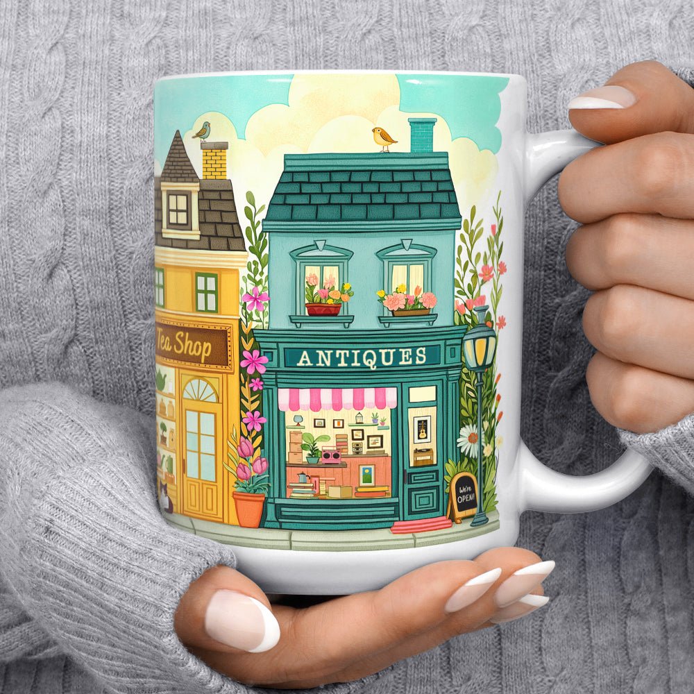 Spring Storefront Shops Mug - Loftipop
