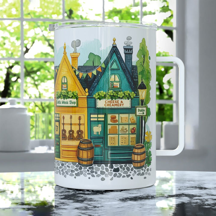 St. Patrick's Storefront Shops Insulated Travel Mug - Loftipop