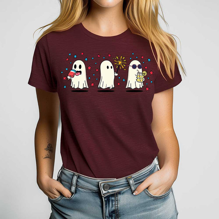 Summer Ghosts Crewneck Tshirt - Loftipop
