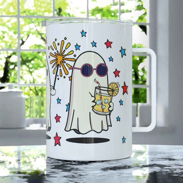 Summer Ghosts Insulated Travel Mug - Loftipop