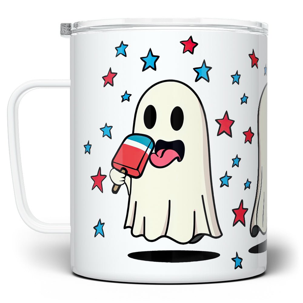Summer Ghosts Insulated Travel Mug - Loftipop
