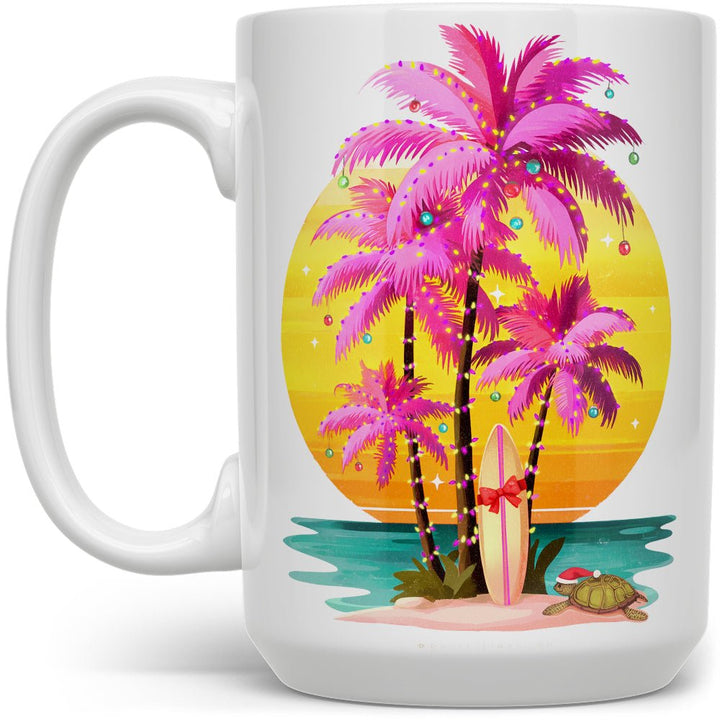 Sunset Surf Holiday Mug - Loftipop
