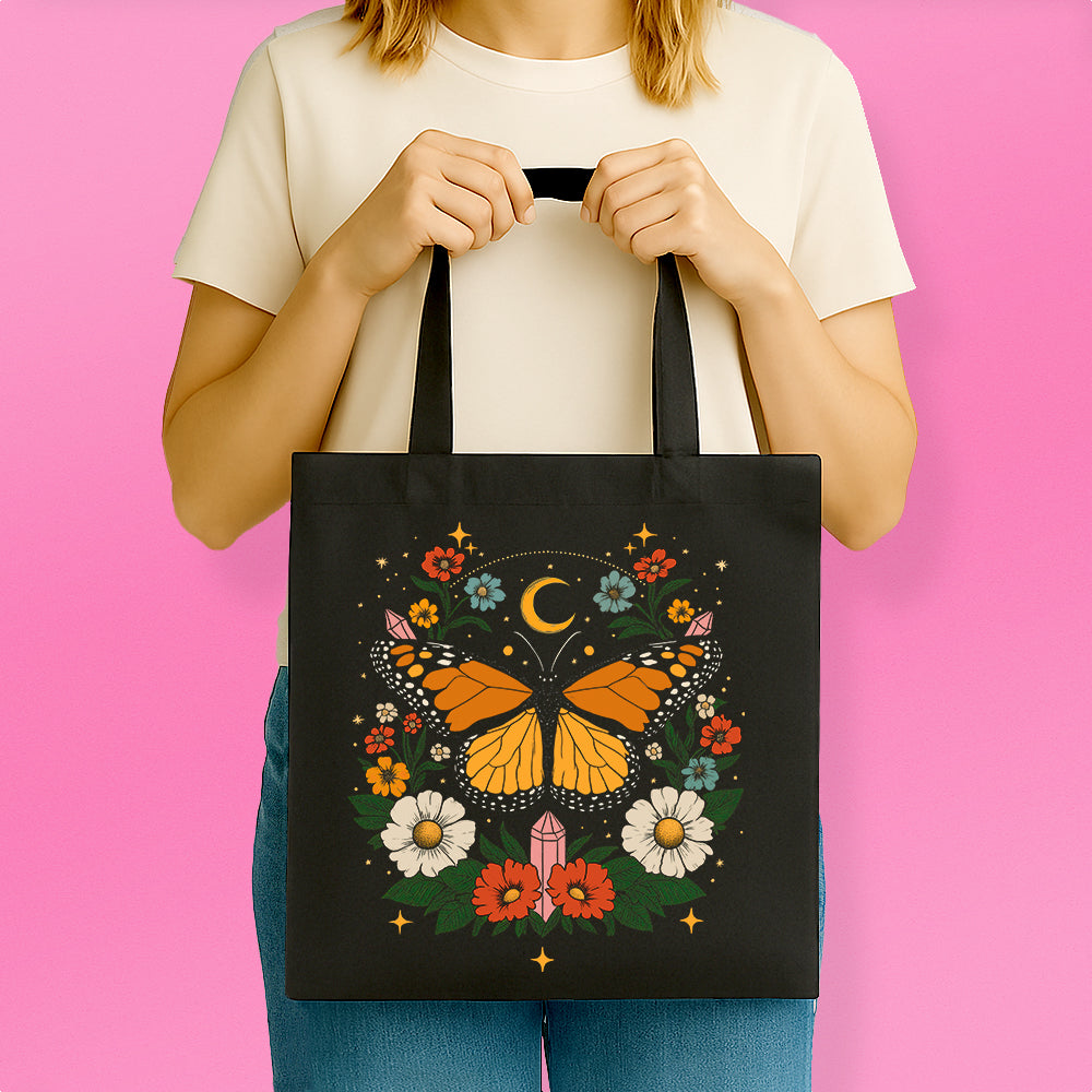 Boho Butterfly Tote Bag