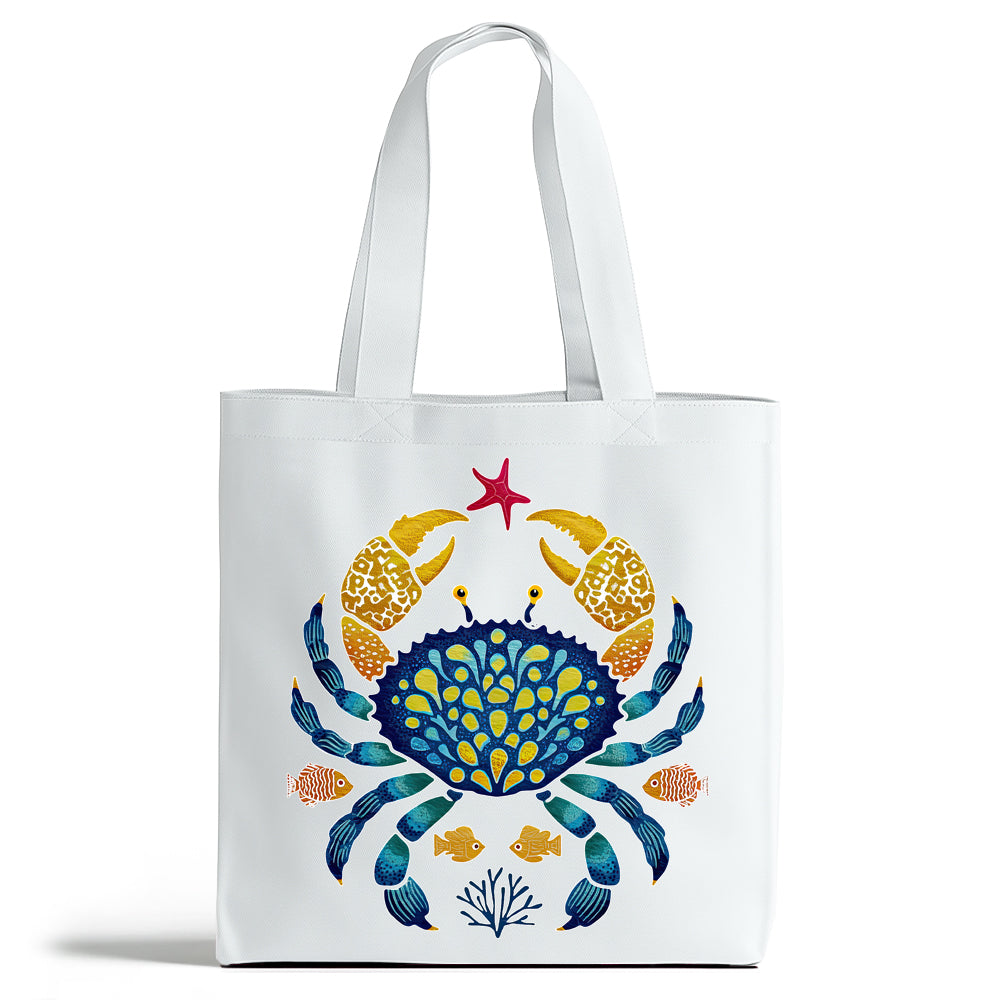 Coastal Ocean Crab Tote Bag