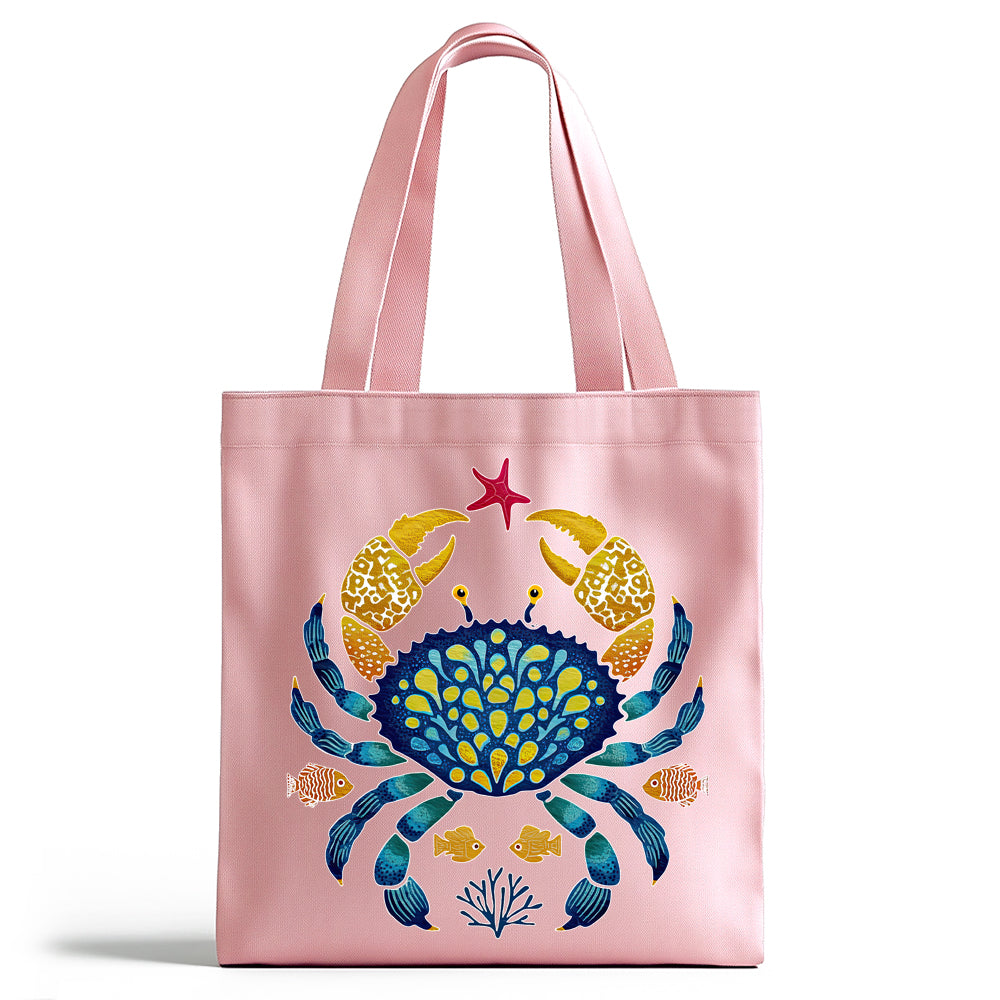 Coastal Ocean Crab Tote Bag