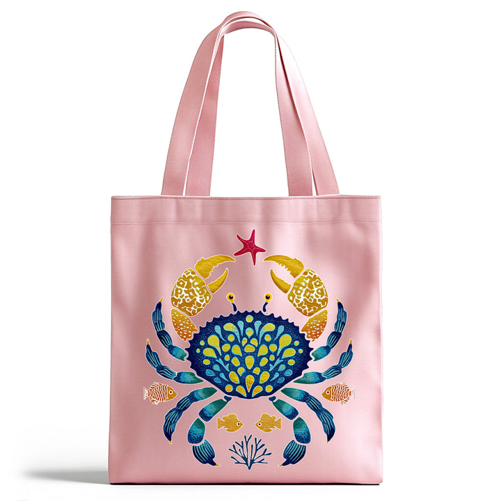 Coastal Ocean Crab Tote Bag
