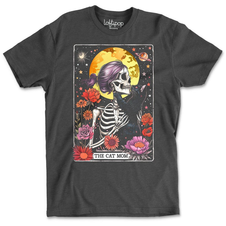 The Cat Mom Tarot Crewneck Tshirt - Loftipop
