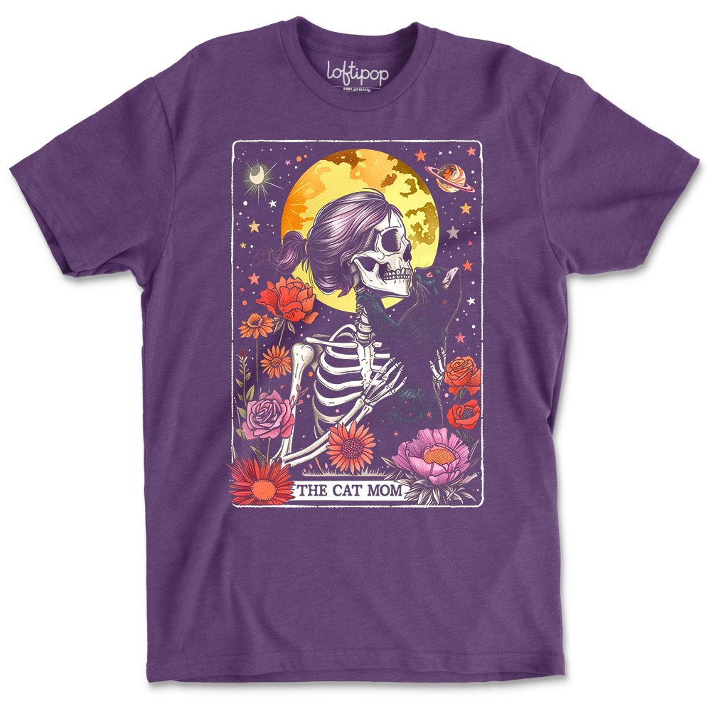 The Cat Mom Tarot Crewneck Tshirt - Loftipop
