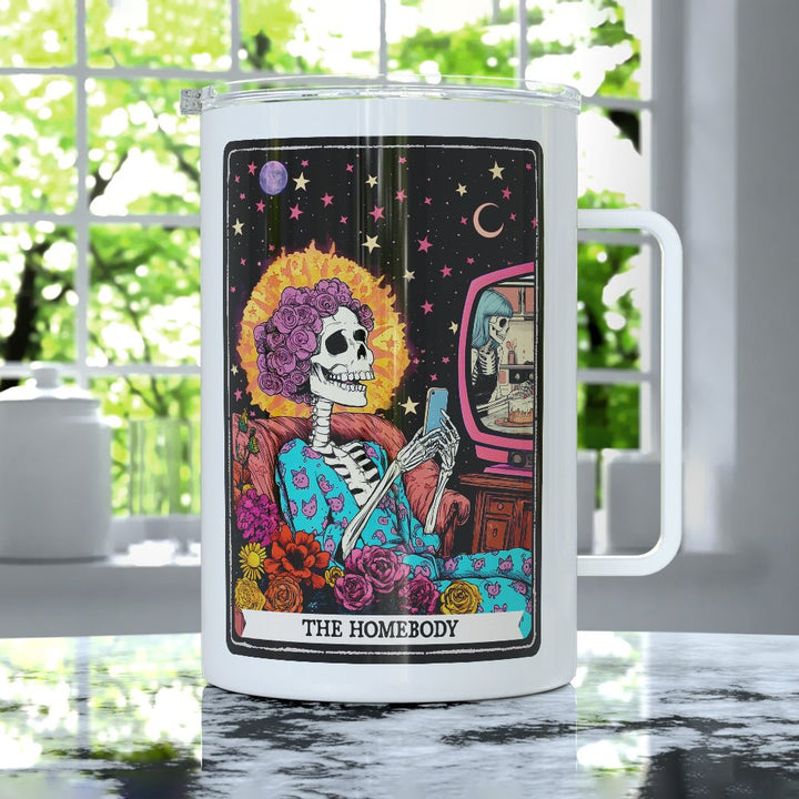 The Homebody Tarot Card Insulated Travel Mug - Loftipop