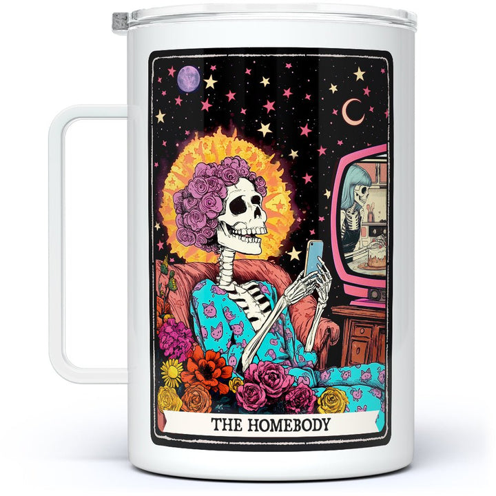 The Homebody Tarot Card Insulated Travel Mug - Loftipop