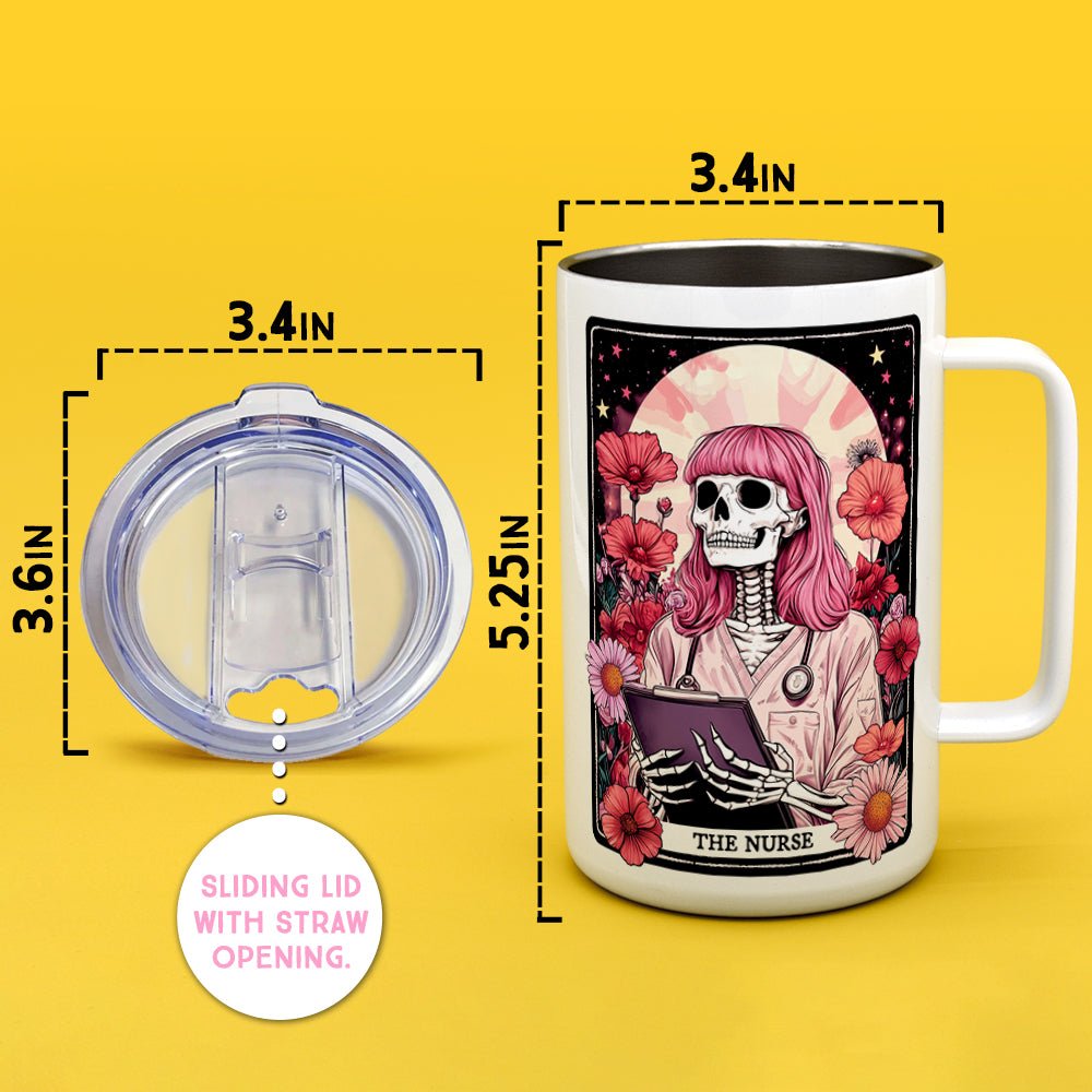 The Nurse Tarot Card Insulated Travel Mug - Loftipop