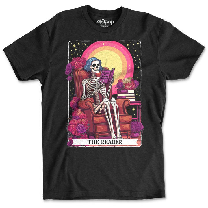 The Reader Tarot Crewneck Tshirt - Loftipop