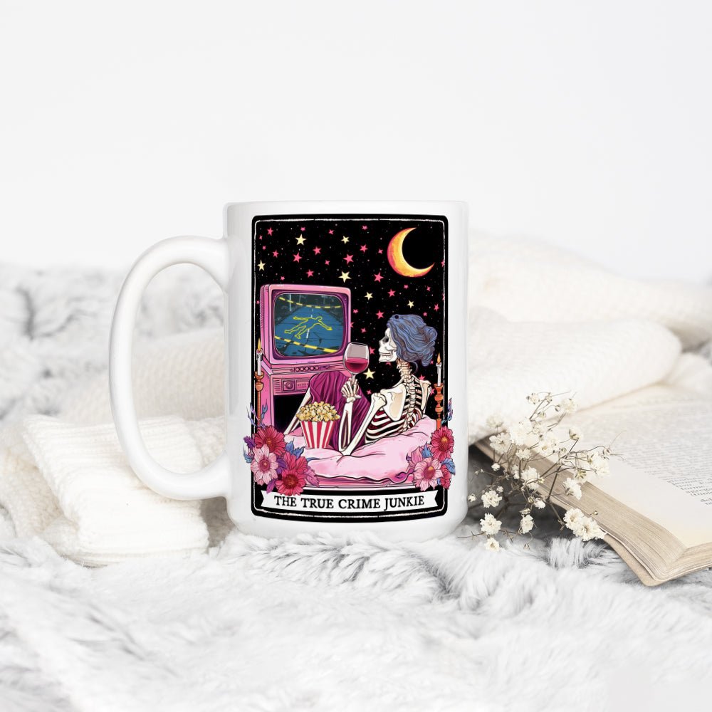 The True Crime Junkie Tarot Card Mug - Loftipop