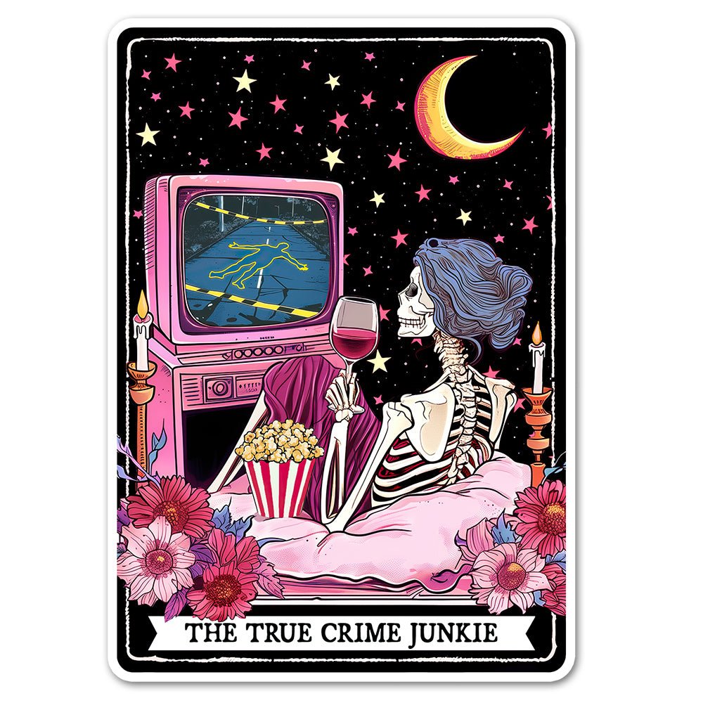 The True Crime Junkie Tarot Sticker - Loftipop