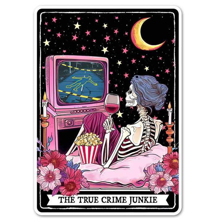 The True Crime Junkie Tarot Sticker - Loftipop
