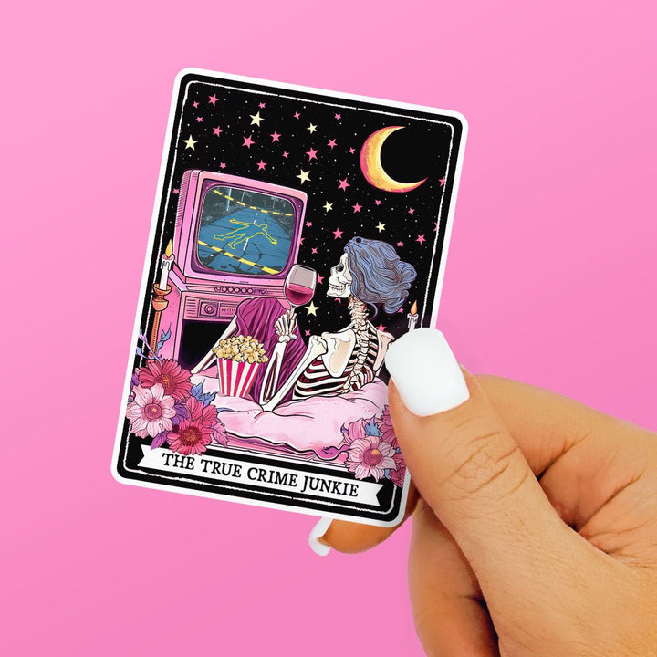 The True Crime Junkie Tarot Sticker - Loftipop