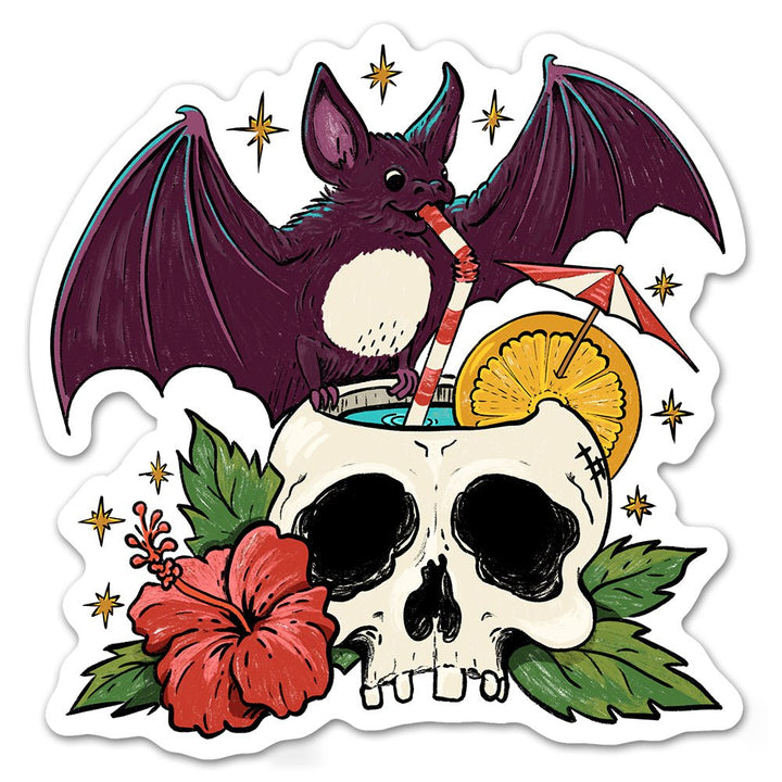 Tiki Bat Sticker - Loftipop